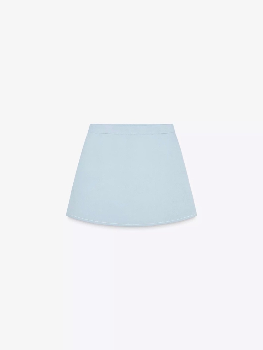 Zara women’s piped mini skirt blue